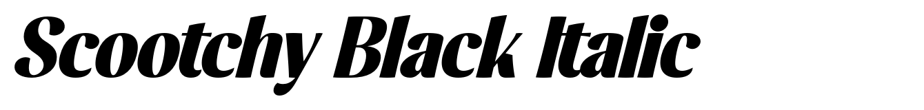 Scootchy Black Italic
